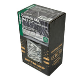 Huttig-Grip 3-1/2 in Framing Common Nail 16d Size, Outdoor Galvanized Finish, 5 lb Pack of 235 Nails