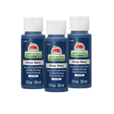 Apple Barrel Multi Surface Acrylic Paint, 2 oz, Deep Navy 2 Fl Oz- (Pack of 3)