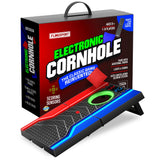 Electronic Cornhole Board Set, Auto Scoring, Incl 1 Corn Hole Board 1 Remote & 8 Bean Bags, Outdoor & Camping Games Gift Ideas, 