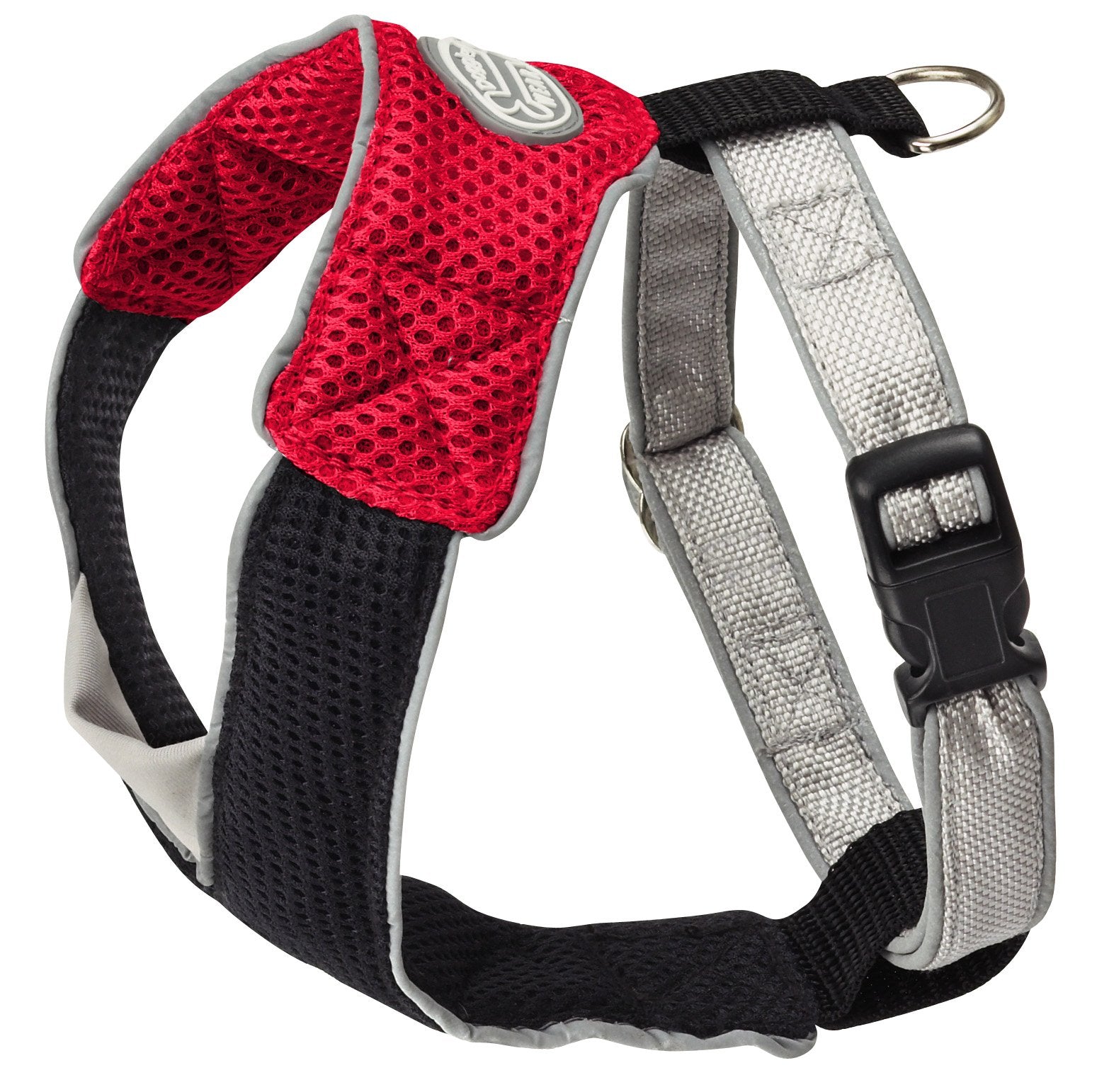 Doggles V Mesh Dog Harness, Red/Black, Xx Small