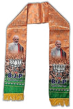Sonilex Uniq Bharatiya Janata Party ? Bjp Flag Design Glossy Printed Scarf Bjp Flaunt Unisex Dupatta Roto Fatka In Special S