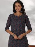 Libas Women'S Pure Cotton Kurta Set (36749O_Blue Blue M