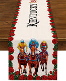 Nepnuser Kentucky Table Runner Run for The Roses Horse Racing Party Decoration Home Kitchen Dining Room Decor (13 x 72)