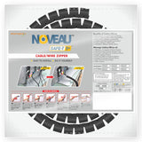 Noveau SafeT 1St Diameter20Mm Length1.5 Meter,Black | Flexible Cable Organiser With Slider Tool | Cable Hider | Concealer, Ca