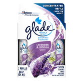 Glade Sense & Spray Automatic Air Freshener Refill Lavender & Vanilla 2 Ct 0.86 Oz -Like New