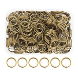 Mandala Crafts Assorted Antique Brass Jump Rings Jewelry Findings Metal O Rings for Jewelry Making Supplies - 300 12mm Small Ope