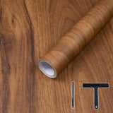 Wood Contact Paper with Tools, Peel and Stick Wallpaper Thicken for Countertops, Vintage Wood Grain Wallpaper Waterproof, Natura