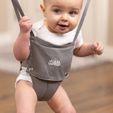 Jolly Jumper Elite Grey Saddle- The Original Jolly Jumper with Super Stand and Premium Spring. an Alternative to Baby Bouncers,