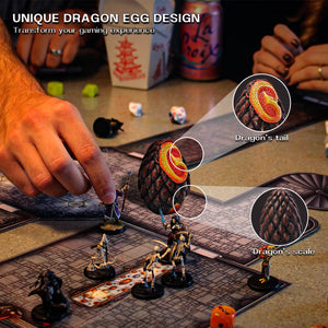 CZYY Dragon Egg Dice Jail - Set of 2 Resin Dice Cages, Dice Prison and Holder for Bad Dice - Unique Accessories, Gift for D&D, T