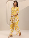 Libas Women'S Cotton Co-Ords Set (400635_Yellow_2Xl)