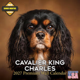 Cavalier King Charles Spaniel Calendar 2027 - 16 Month Dog Wall Calendar, Monthly Planner, Large Writing Blocks, Thick No Bleed 