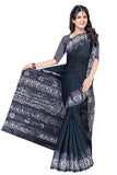 Tamaira Fashion Womens Plain Weave Pure Cotton Saree Without Blouse Piece (1920_Darkgrey)