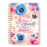 Lauret Blanc Spiral Notebook A5 Size, 144 Ruled Pages, 90 Gsm, Softcover (D)