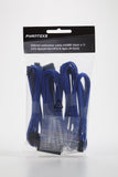 Phanteks 24 Pin/ 8pin (4+4) M/B, 8pin (6+2) PCI-E Extension Cable Kit 500mm Length, Blue (PH-CB-CMBO_BL)