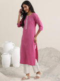 Libas Women'S Cotton Blend Kurta Set (400388 Pink M
