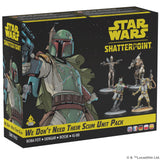 Atomic Mass Games Star Wars Shatterpoint We Don't Need Their Scum Squad Pack - Tabletop Miniatures Game, Strategy Game for Kids 