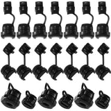Fielect 40Pcs Round Strain Relief Bushing 6N-4 4N-4 Round Cable Wire Strain Relief Bush GrommetElectric Cable Protection Cord Bu