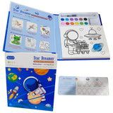 Funblast Star Dreamer Coloring Book For Kids Watercolor Painting Book Set, Diy Graffiti Colouring Pad With Watercolour Paint B