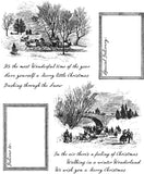 Stampers Anonymous Cling Rbbr Stamp Set Hdy, Scenic Holiday