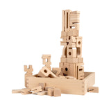 SumBlox Mini (Basic Set) - Set of 80 Mini STEM Solid Wood Educational Numbers, Including Wooden Box and Pack of 80 Activity Card