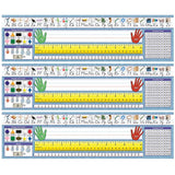 North Star Teacher Resource NST90033 Desk Plate Primary Traditional Manuscript Pack of 3