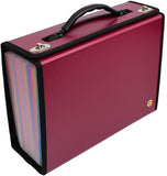 Accordian File Organizer | 24 Pockets | Expanding File Folder | Letter, A4 Size File Box | Premium Durable Handle For Buiness | 