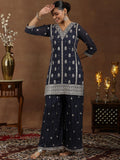 Libas Women'S Georgette Kurta Set (49253_Grey_M)