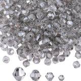 Yholin 400pcs 4mm Bicone Crystal Beads Bulk -Faceted Glass Bead,Loose Spacers Beads for Jewelry Making, DIY Necklace, Bracelet,E