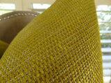 Plutus Brands Plutus Lemon Curry Handmade Throw Pillow, 24 X 24, Metallic Citrine/Gold