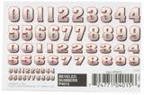 Woodland Scenics Pine Car Derby Dry Transfer Decal 3 X21/2 SheetBeveled Numbers