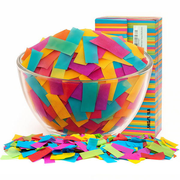 Ultimate Confetti, Multicolor Biodegradable Confetti - Rectangular Flu ...