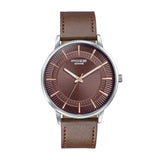 Sonata Poze 6 Strokes And Stroll Quartz Brown Round Dial Men'S Watch | Leather Strap Material | Watches For Men Analog - Sp70076