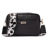 Adisa Women'S Girls Grains Cross Body Sling Bag With Printed Belt (Sl5146-Bla) Black,Black,,B0DNZFN1RR