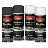 COLOR CARE Spray Paint, 12 oz, 4-Pack (Flat Black & Flat White Mix) - All-Purpose, Indoor & Outdoor, Rust Resistant, for Wood, M