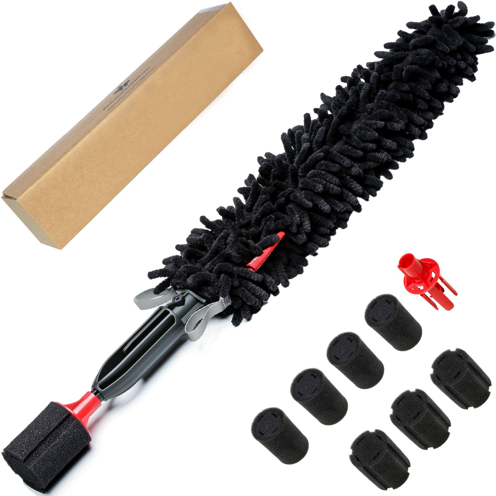 Woollywormit Wheel Brush Car Detailing Kit - Lug Nuts & Wheel Cleaner Car Wash Kit - Car Cleaning Kit - Car Cleaning Supplies - 