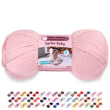 Makromecity Softee Baby Yarn,%100 Premium Anti-Pilling Acrylic, 3.5 Oz, 273 yd (100gr/250 mt), Powder Soft Yarn for Crocheting a