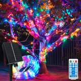 Solar Rope Lights Waterproof IP65 39FT 100LEDs 4 Pack Outdoor LED Outdoor Remote-Control Lights for Party Garden Yard Home Weddi