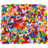 Shappy 2000 Pieces 6 mm Pom Poms Christmas for Craft Making, Christmas Holiday Costume Pom Balls Hobby Supplies and DIY Creative