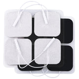 LotFancy TENS Unit Electrode Pads, 40PCS 2x2 TENS Unit Pads for EMS Muscle Stimulator Electrotherapy, Self-Adhesive TENS Pads Re