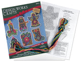 Design Works Crafts Christmas Fantasy Counted Cross Stitch Ornament Kit, Multi