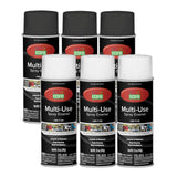 COLOR CARE Spray Paint, 12 oz, 6-Pack (Flat Black & Flat White Mix) - All-Purpose, Indoor & Outdoor, Rust Resistant, for Wood, M