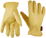 Kinco, 90HK-S, Thermal Lined Grain Deerskin Leather Work Glove for Men (GOLDEN, Small)