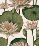 Orainege Floral Wallpaper Peel and Stick Floral Contact Paper Boho 16.9inx196.8in Lotus Flower Wallpaper Removable Self Adhesive
