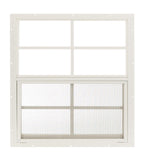 Shed Window 24 W x 27 H, Flush Mount for Sheds, Playhouses, and Chicken Coops 1 PK (White)