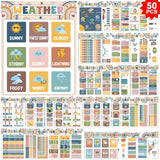 50Pcs Educational Posters for Toddlers Art Paper Preschoolers Kindergarten Elementary Homeschool Supplies 13.8 x 11 Inch Alphabe