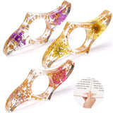 3 Pieces Book Page Holder-Dried Flower Resin Thumb Holder-Handmade Light Weight Opener Bookmarks Reading Accessories for Teachers Lovers
