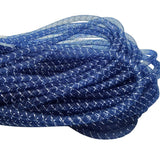 Chenkou Craft Navy 12Yards Solid Mesh Tube Deco Flex for Wreaths Crafts (Navy, 3/8(8mm))