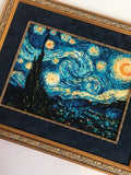 Riolis 1088 - Starry Night After Van Gogh'S Painting - Counted Cross Stitch 15.75 X 11.75 Zweigart 14Ct. White Aida 26 Color