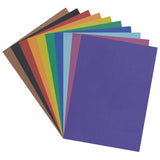 Pacon 6Ply Railroad Board, 10 Assorted Colors, 22 x 28, 25 Sheets