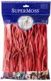 SuperMoss Super Moss (30004) Raffia, Christmas Red, 2oz
